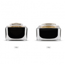 15/30g四方亚克力膏霜瓶 黑色款