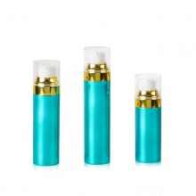 30-50ml孔雀蓝真空乳液瓶 定制
