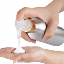 30-250ml亮金头乳液瓶铝瓶