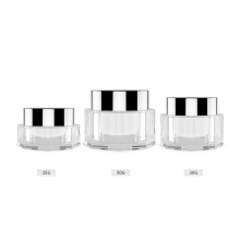 15-50g UV盖多边形亚克力膏霜瓶 定制