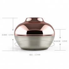 30g光面洋葱头亚克力膏霜瓶